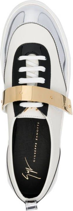 Giuseppe Zanotti strap-detail low-top sneakers White