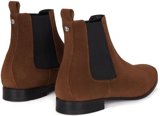 Giuseppe Zanotti suede Chelsea ankle boots Brown