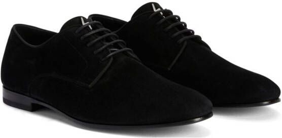 Giuseppe Zanotti suede lace-up loafers Black