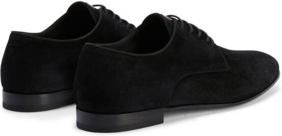 Giuseppe Zanotti suede lace-up loafers Black