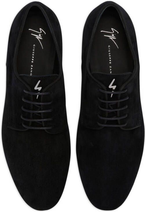 Giuseppe Zanotti suede lace-up loafers Black