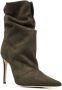Giuseppe Zanotti suede pointed-toe boots Green - Thumbnail 2