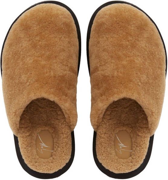 Giuseppe Zanotti Swanilda round-toe mules Brown