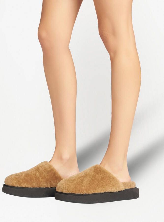 Giuseppe Zanotti Swanilda round-toe mules Brown