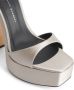 Giuseppe Zanotti Sylvy 145mm satin platform sandals Grey - Thumbnail 4
