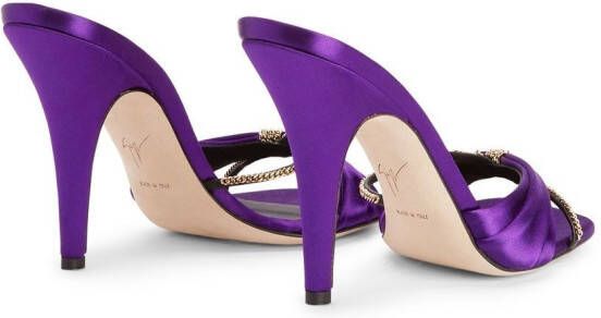 Giuseppe Zanotti Symonne 105mm sandals Purple
