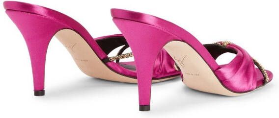 Giuseppe Zanotti Symonne satin sandals Pink