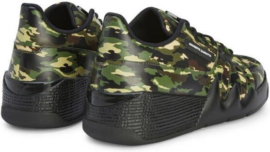 Giuseppe Zanotti Talon camouflage low-top sneakers Green