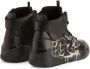 Giuseppe Zanotti Talon graffiti-print leather sneakers Black - Thumbnail 3