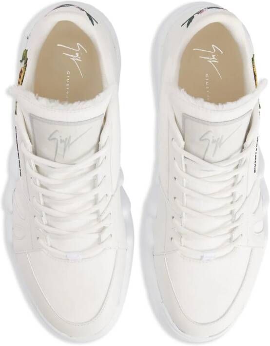 Giuseppe Zanotti Talon graphic-print sneakers White