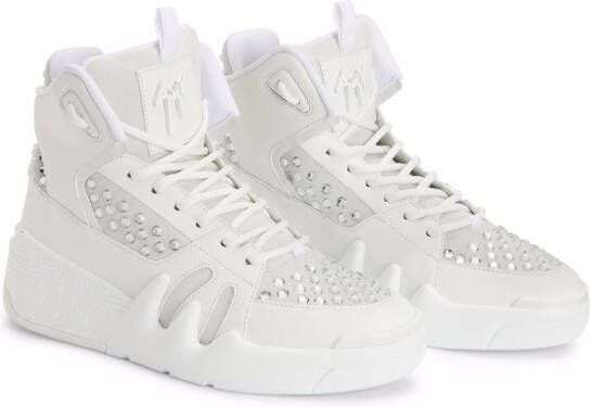 Giuseppe Zanotti Talon hi-top panelled sneakers White