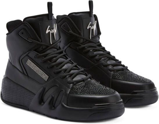 Giuseppe Zanotti Talon hi-tops leather sneakers Black