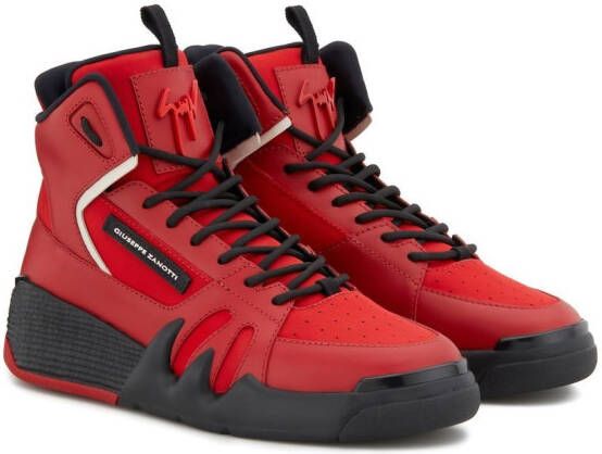 Giuseppe Zanotti Talon high-top sneakers Red