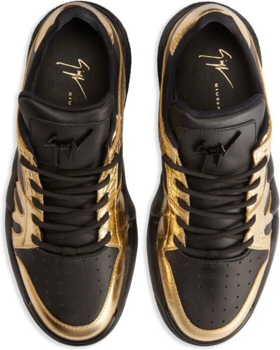 Giuseppe Zanotti Talon lace-up sneakers Gold