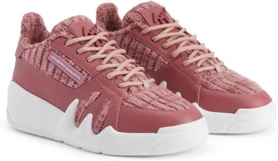 Giuseppe Zanotti Talon logo-patch sneakers Pink