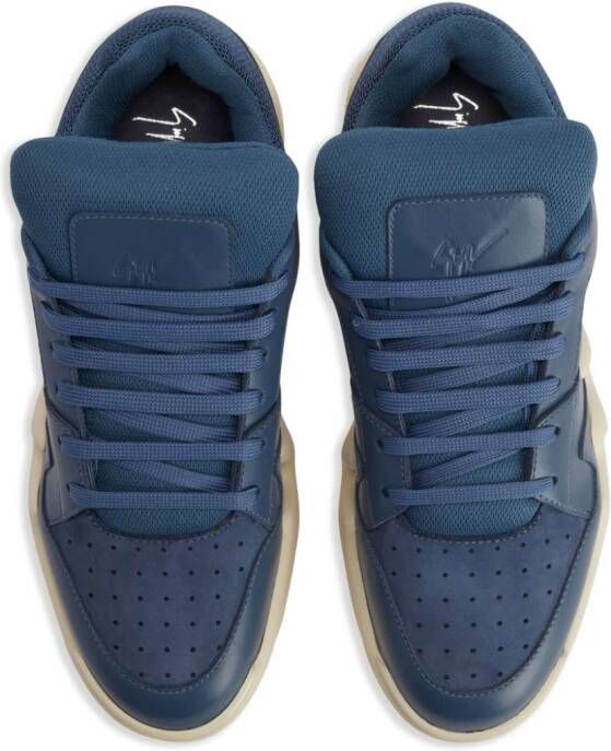 Giuseppe Zanotti Talon low-top leather sneakers Blue