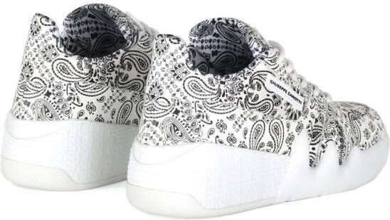 Giuseppe Zanotti Talon paisley-print sneakers White