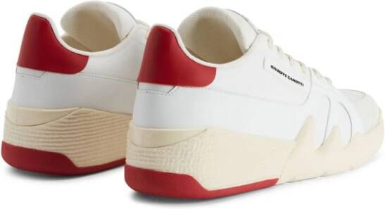 Giuseppe Zanotti Talon panelled leather sneakers White