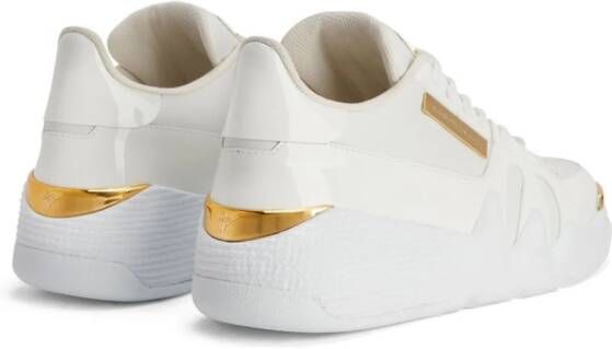 Giuseppe Zanotti Talon panelled leather sneakers White