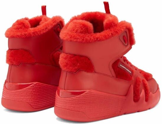 Giuseppe Zanotti Talon Winter high-top sneakers Red