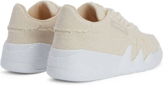 Giuseppe Zanotti Talon woven-effect sneakers Neutrals