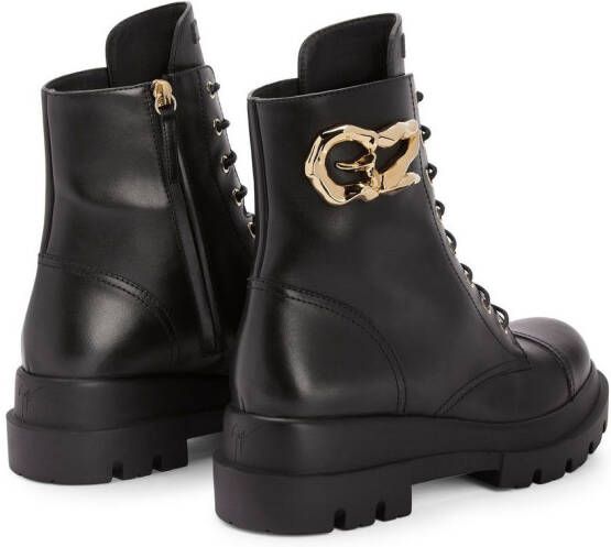 Giuseppe Zanotti Tankie leather ankle boots Black