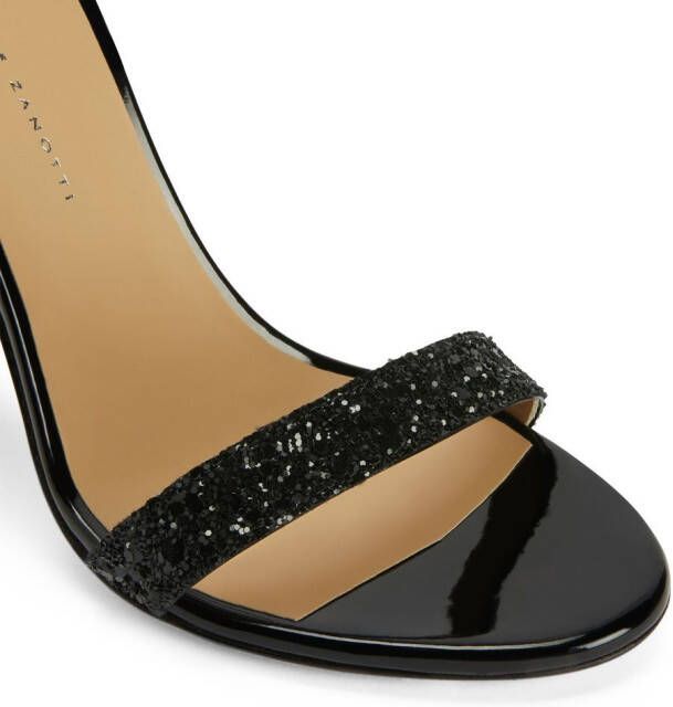Giuseppe Zanotti Tara glitter sandals Black