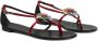Giuseppe Zanotti Tarassacum crystal-embellished flat sandals Red - Thumbnail 2