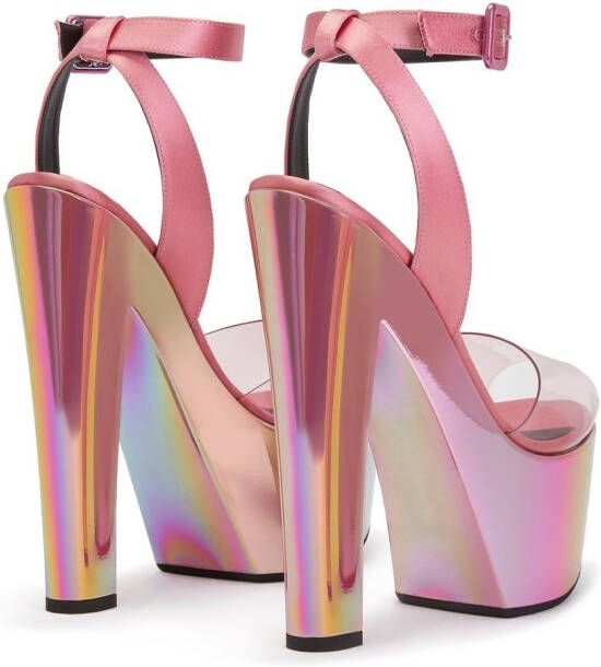 Giuseppe Zanotti Tarifa Plexi 170mm sandals Pink