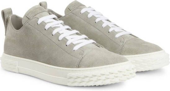 Giuseppe Zanotti textured-insole suede trainers Grey