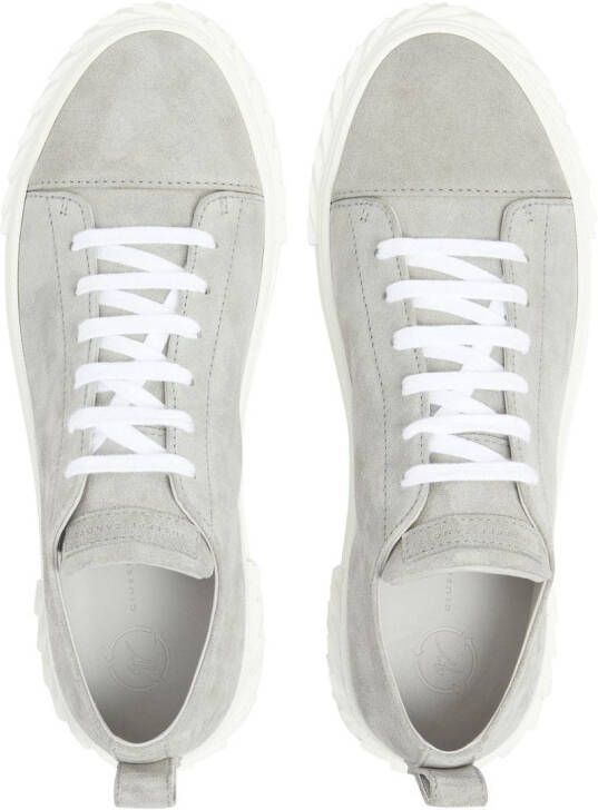 Giuseppe Zanotti textured-insole suede trainers Grey