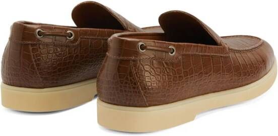 Giuseppe Zanotti The Maui leather loafers Brown