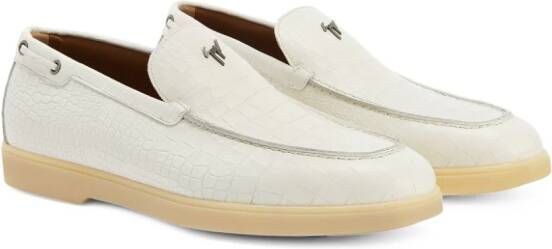 Giuseppe Zanotti The Maui leather loafers White