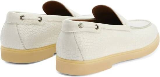 Giuseppe Zanotti The Maui leather loafers White