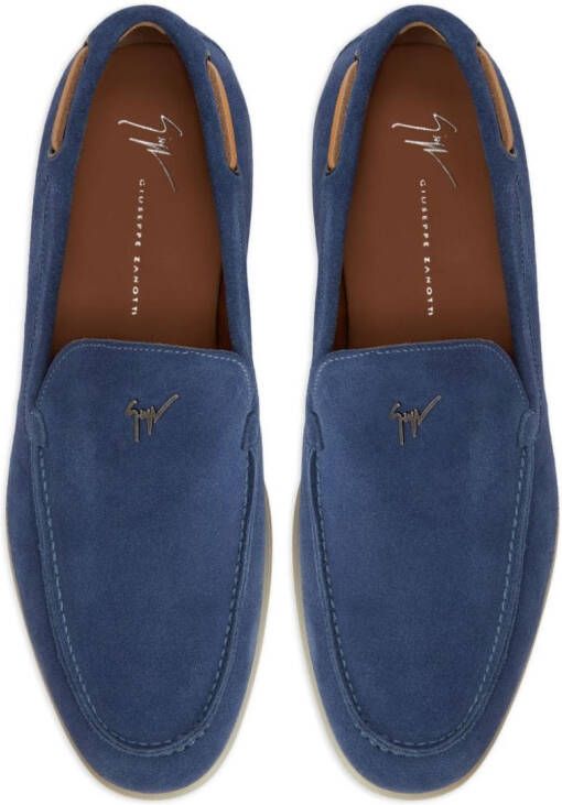 Giuseppe Zanotti The Maui suede loafers Blue