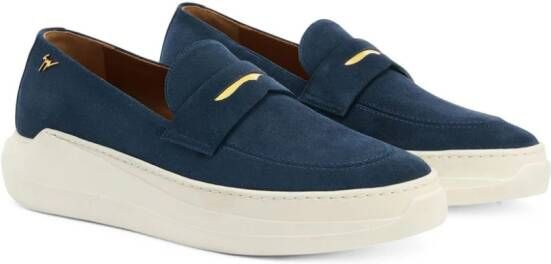 Giuseppe Zanotti The New Conley suede loafers Blue