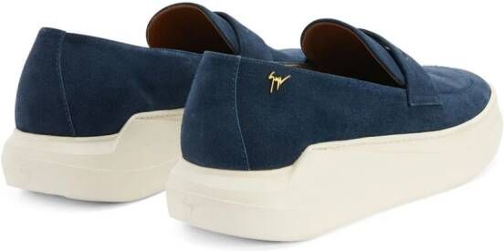 Giuseppe Zanotti The New Conley suede loafers Blue