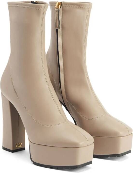 Giuseppe Zanotti The New Morgana 120mm ankle boots Neutrals