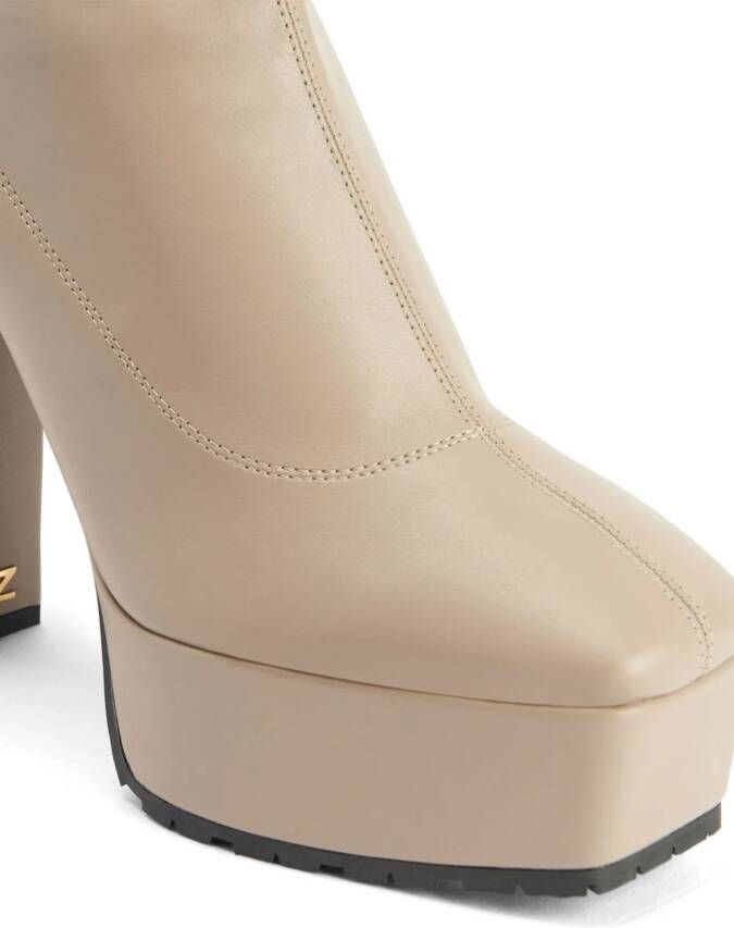 Giuseppe Zanotti The New Morgana 120mm ankle boots Neutrals