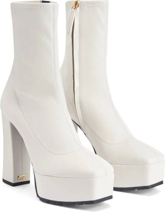 Giuseppe Zanotti The New Morgana 120mm ankle boots White