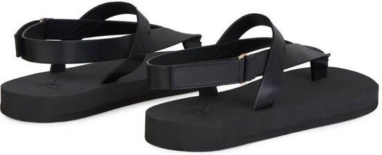 Giuseppe Zanotti thong strap sandals Black
