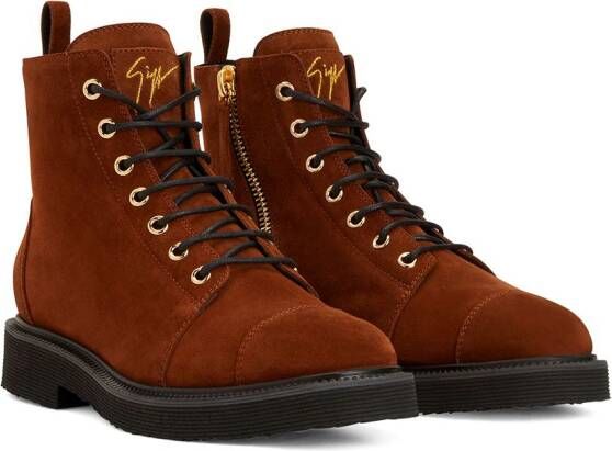 Giuseppe Zanotti Thora lace-up ankle boots Brown