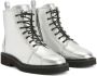 Giuseppe Zanotti Thora lace-up cargo boots Silver - Thumbnail 2