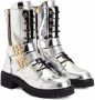 Giuseppe Zanotti Tifa metallic calf-length boots Silver - Thumbnail 2