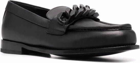 Giuseppe Zanotti tonal-chain loafers Black