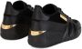 Giuseppe Zanotti tonal panelled perforated sneakers Black - Thumbnail 3