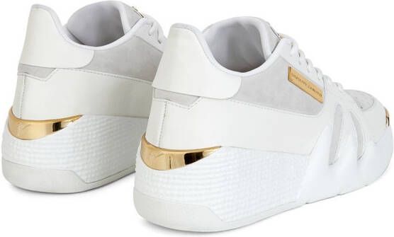 Giuseppe Zanotti tonal panelled perforated sneakers White