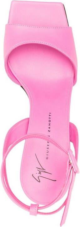 Giuseppe Zanotti transparent-heel strappy sandals Pink