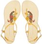 Giuseppe Zanotti Tropical Beach flat sandals Gold - Thumbnail 4