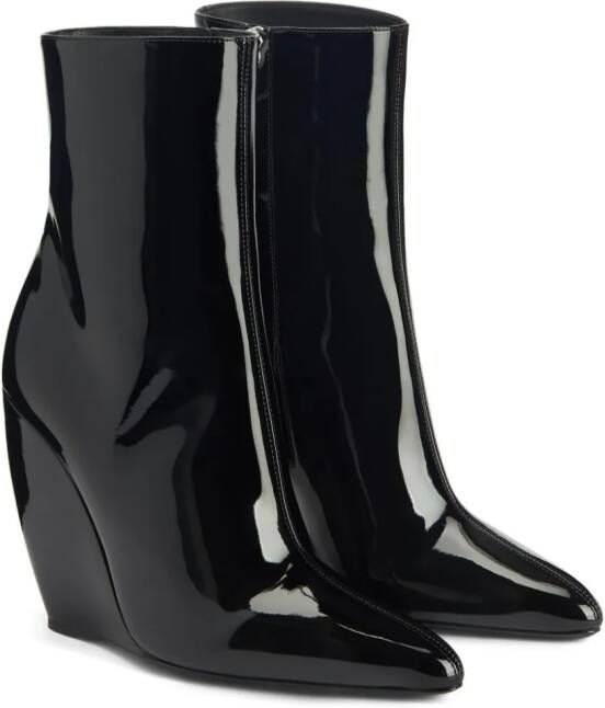 Giuseppe Zanotti Tylde 105mm leather ankle boots Black